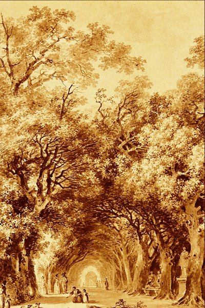 The Shady Walk by Jean Honore Fragonard